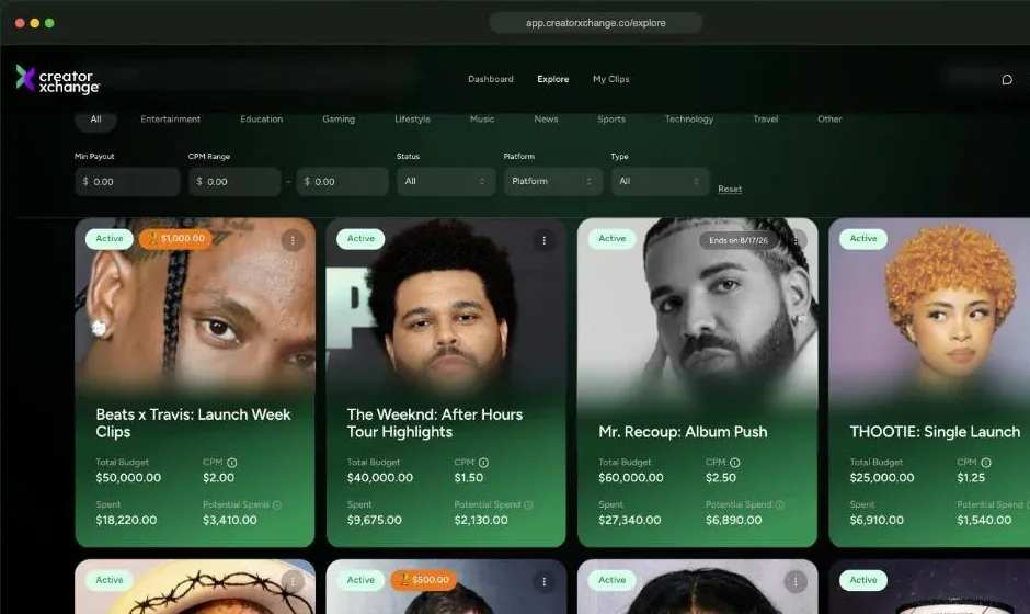 Find Campaigns — the Clipper marketplace